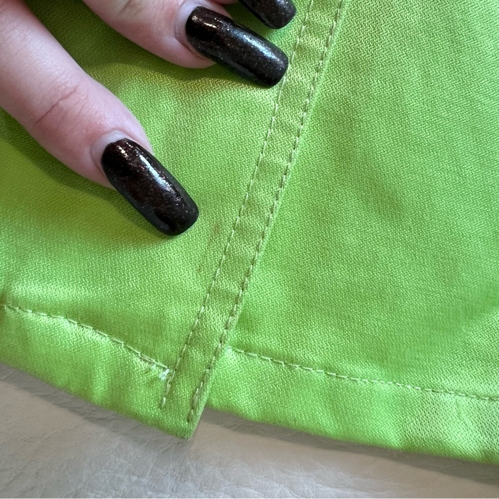 Vintage moschino sexy green belted mini skirt - Picture 5 of 6